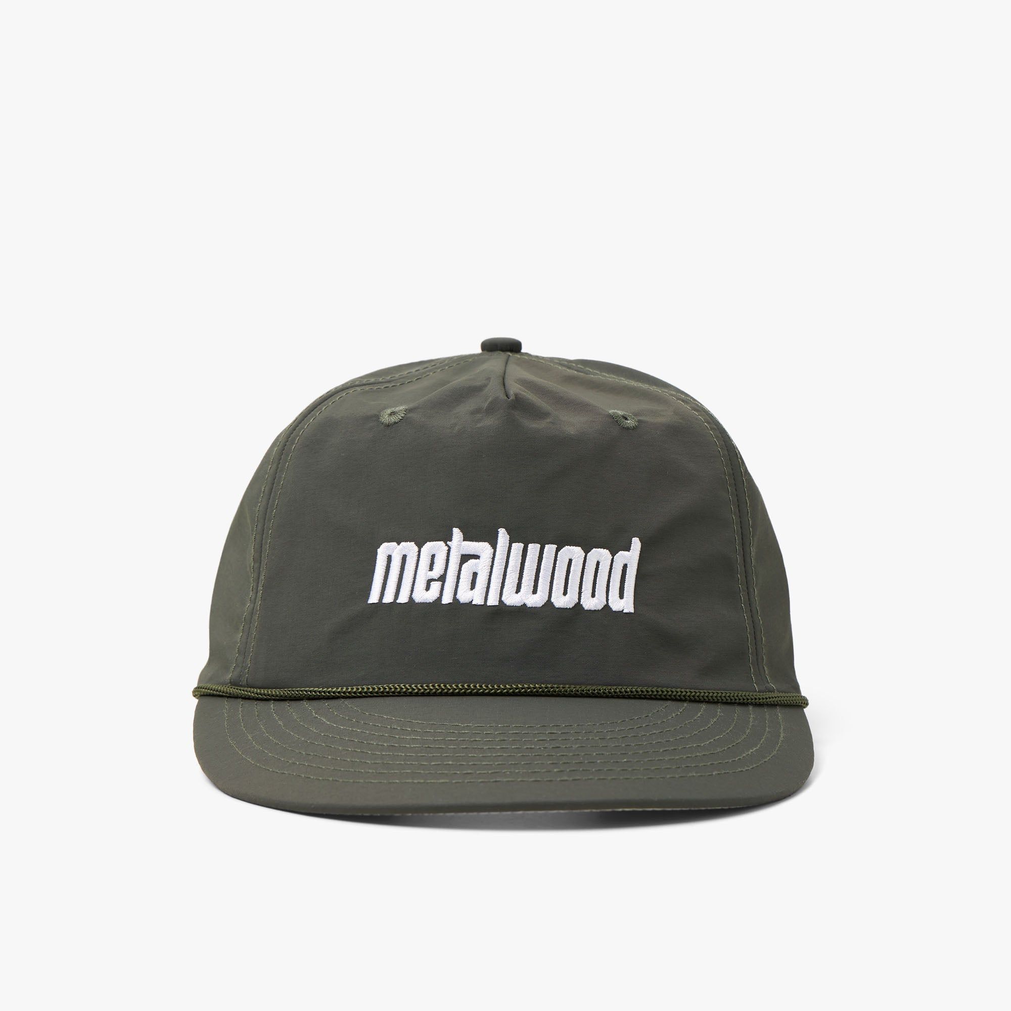 Metalwood Metal Logo 5-Panel Rope Hat / Moss sold by Livestock product image thumbnail 5