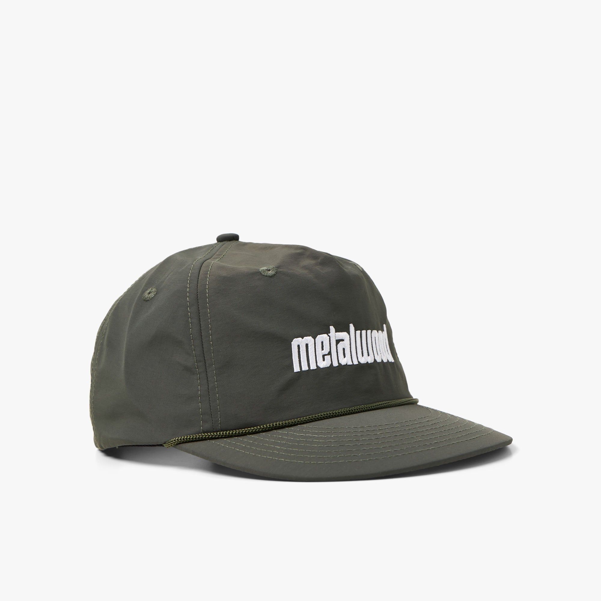 Metalwood Metal Logo 5-Panel Rope Hat / Moss sold by Livestock