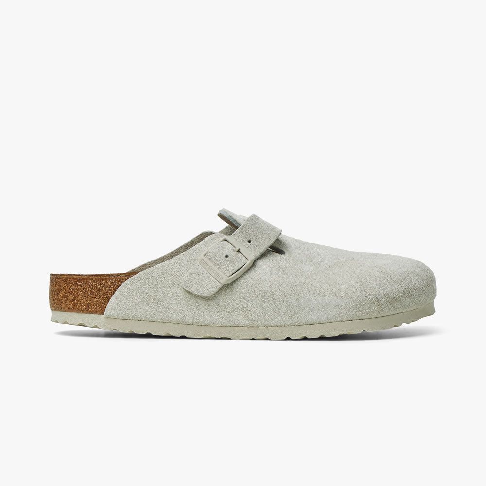 Birkenstock Boston / White Suede sold by Livestock