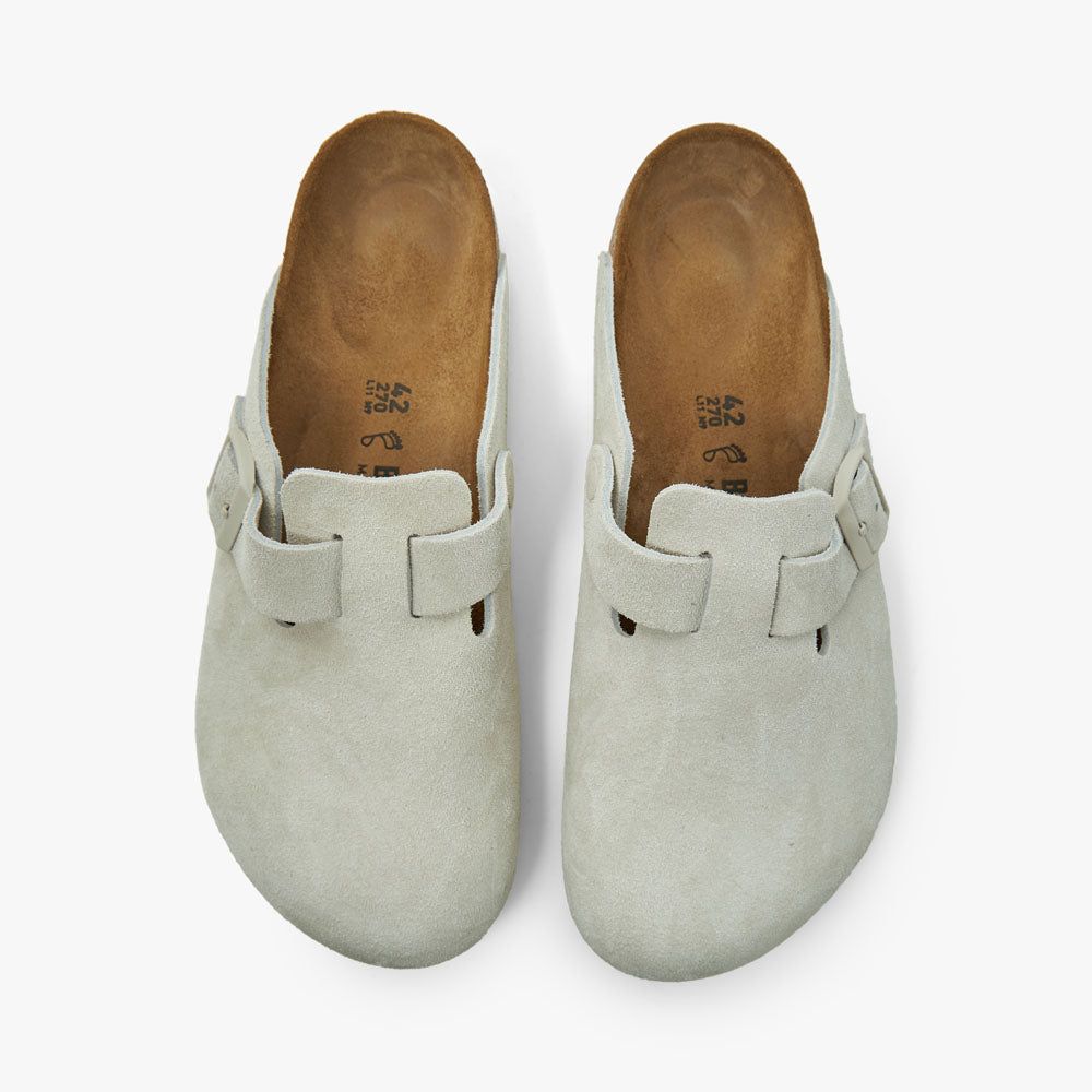 Birkenstock Boston / White Suede sold by Livestock product image thumbnail 5