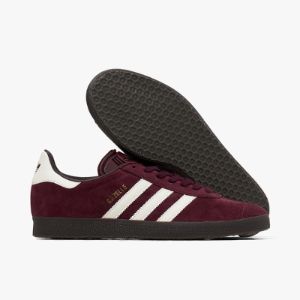 adidas Originals Gazelle Maroon / Chalk White - Gum sold by Livestock