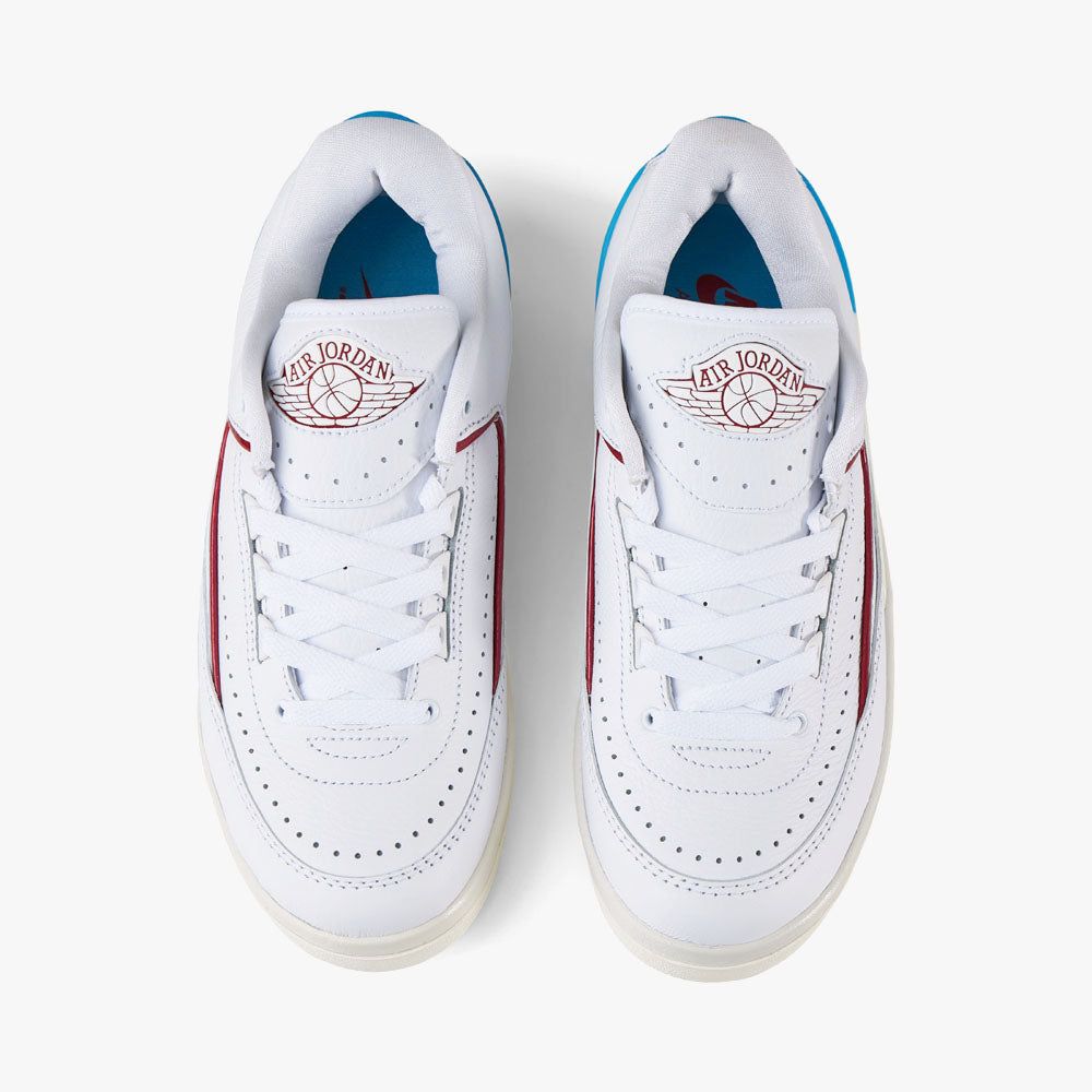 Jordan Women's 2 Retro Low White / Gym Red - Dk Powder Blue sold by Livestock product image thumbnail 5