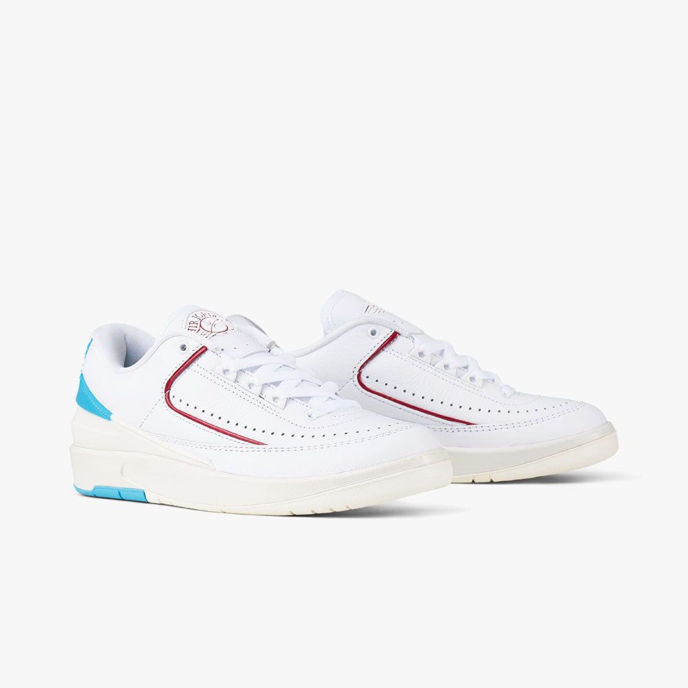 Jordan Women's 2 Retro Low White / Gym Red - Dk Powder Blue sold by Livestock product image thumbnail 3