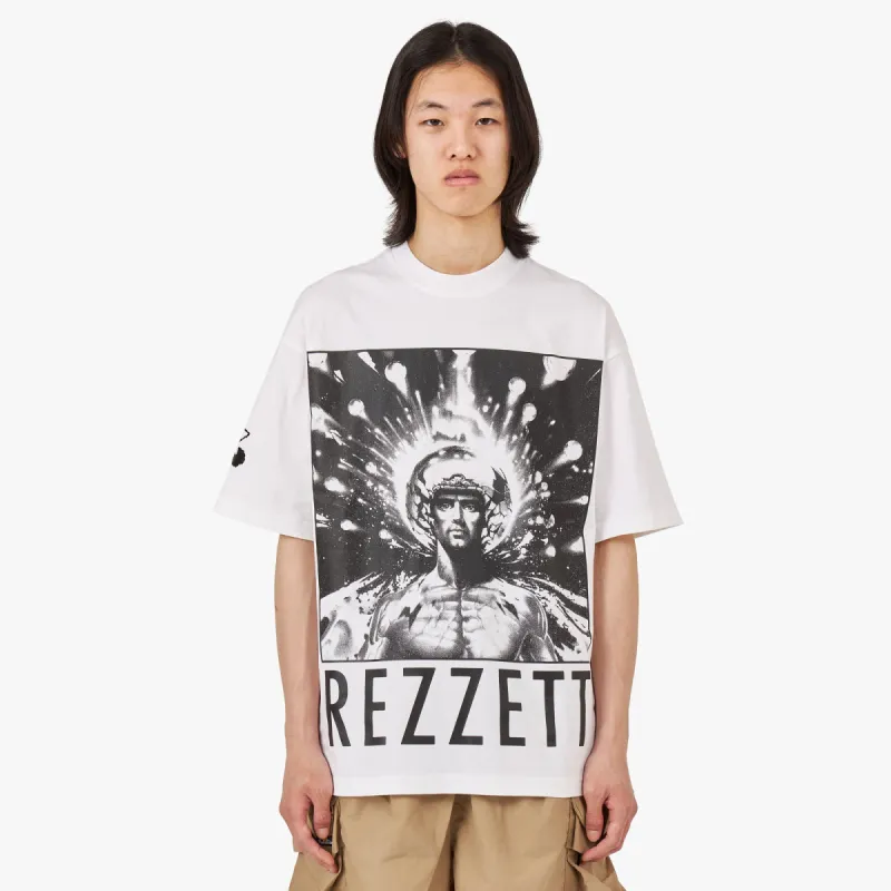 The Trilogy Tapes Rezzett Boshy T-shirt / White sold by Livestock