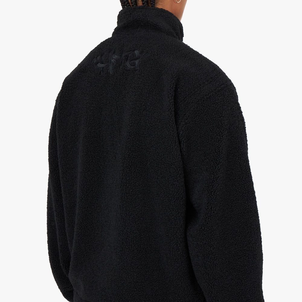 Honor The Gift Script Sherpa Pullover / Black sold by Livestock product image thumbnail 5