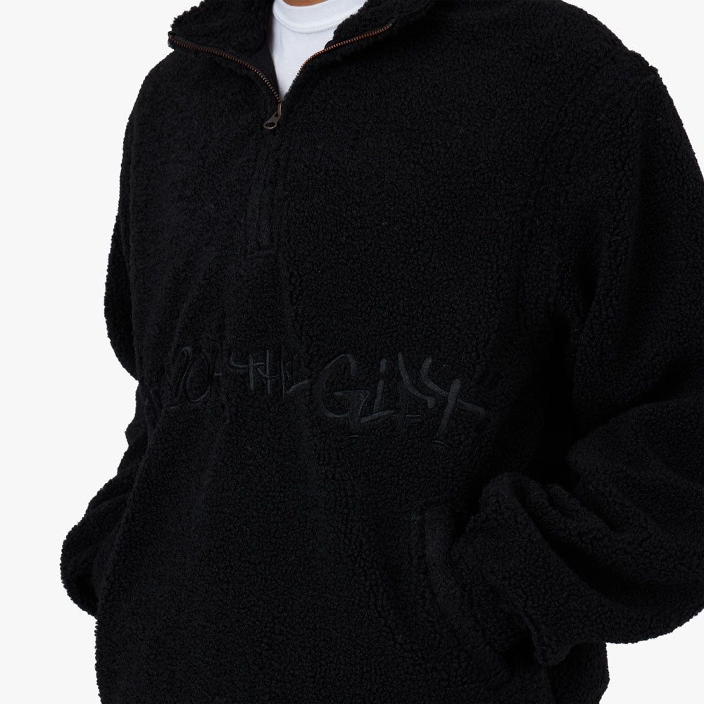 Honor The Gift Script Sherpa Pullover / Black sold by Livestock product image thumbnail 4