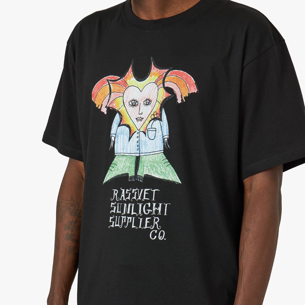 Rassvet (PACCBET) Sunlight Supplier T-shirt / Black sold by Livestock product image thumbnail 4