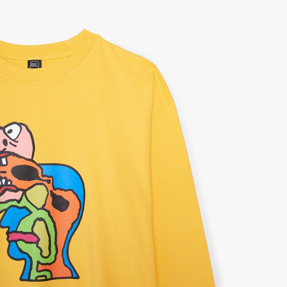 Brain Dead Brain Eater Long Sleeve T-shirt / Squash sold by Livestock product image thumbnail 6