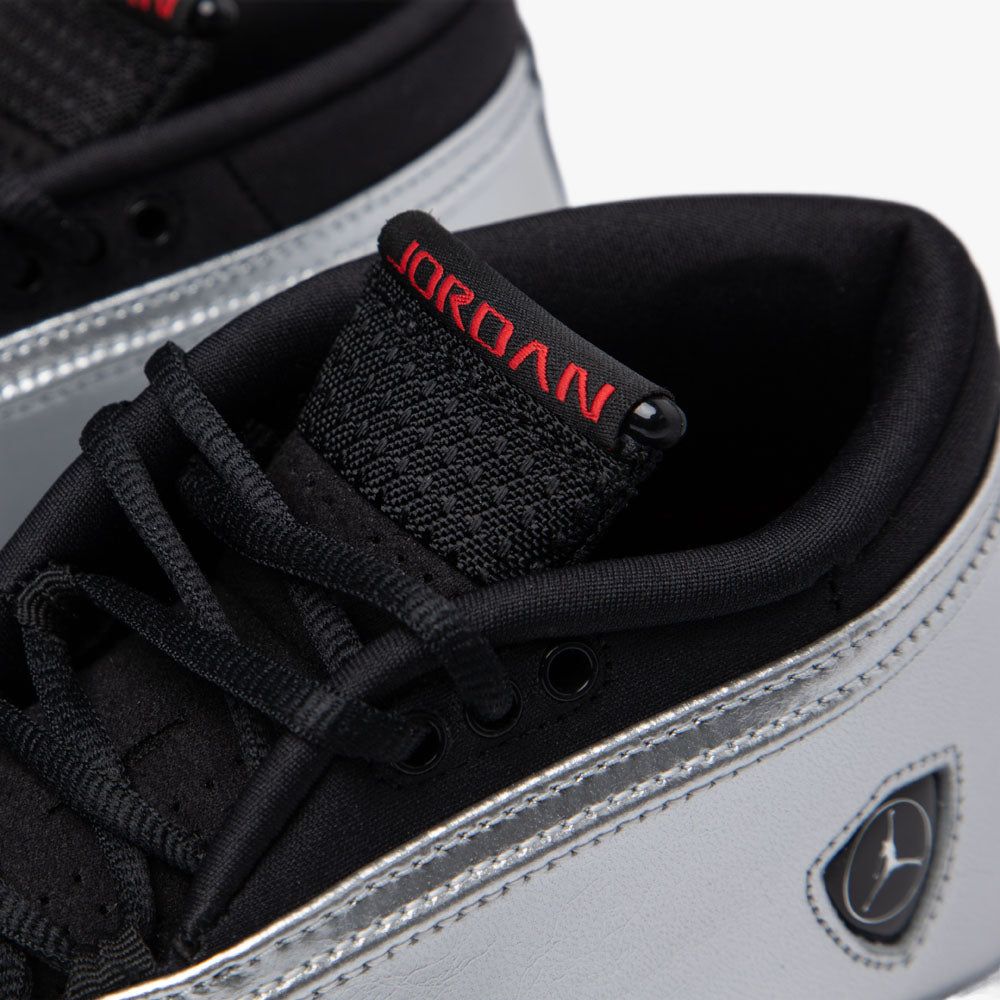 Jordan Women's 14 Retro Low Metallic Silver / Fire Red - Wolf Grey sold by Livestock product image thumbnail 7
