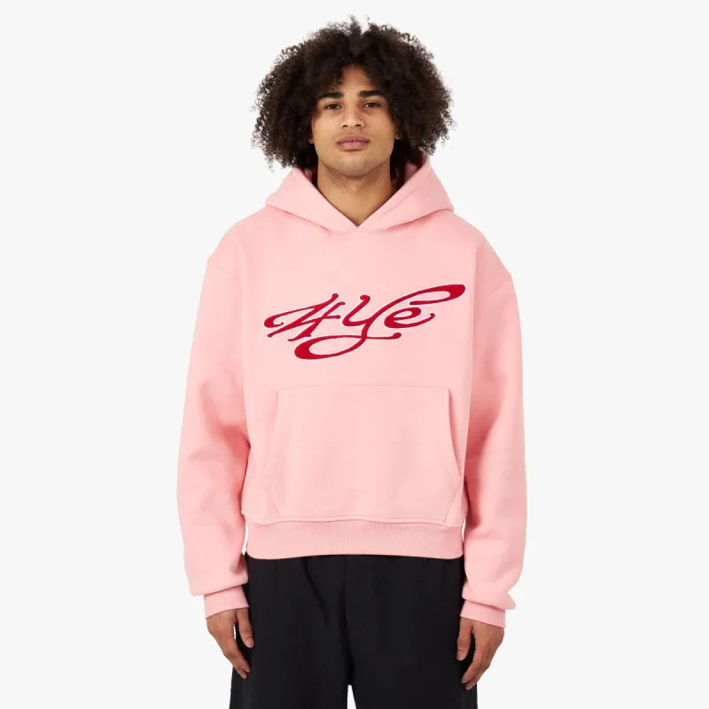 4YE Signature Logo Pullover Hoodie Pink / Cabarnet sold by Livestock