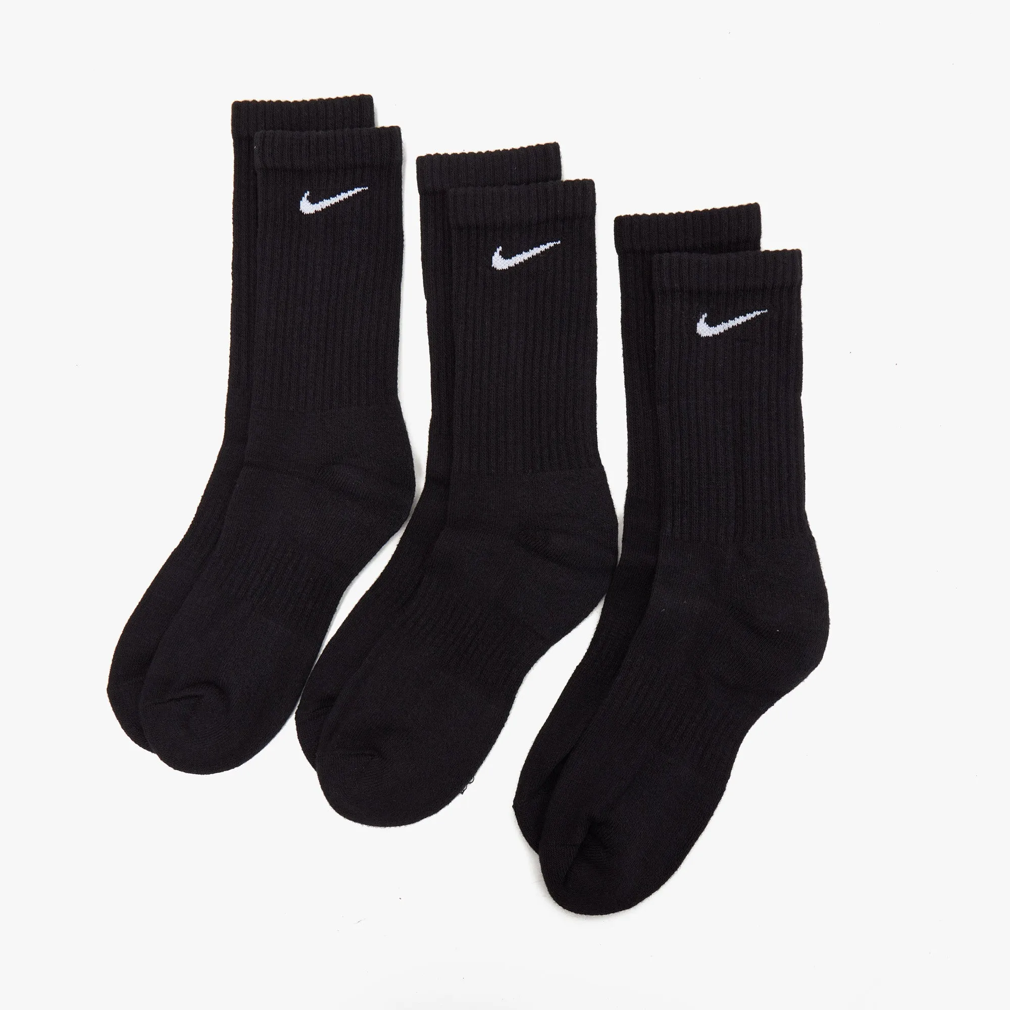 Nike Everyday Cushioned Training Crew Socks - 3 Pack Black / White sold by Livestock product image thumbnail 2