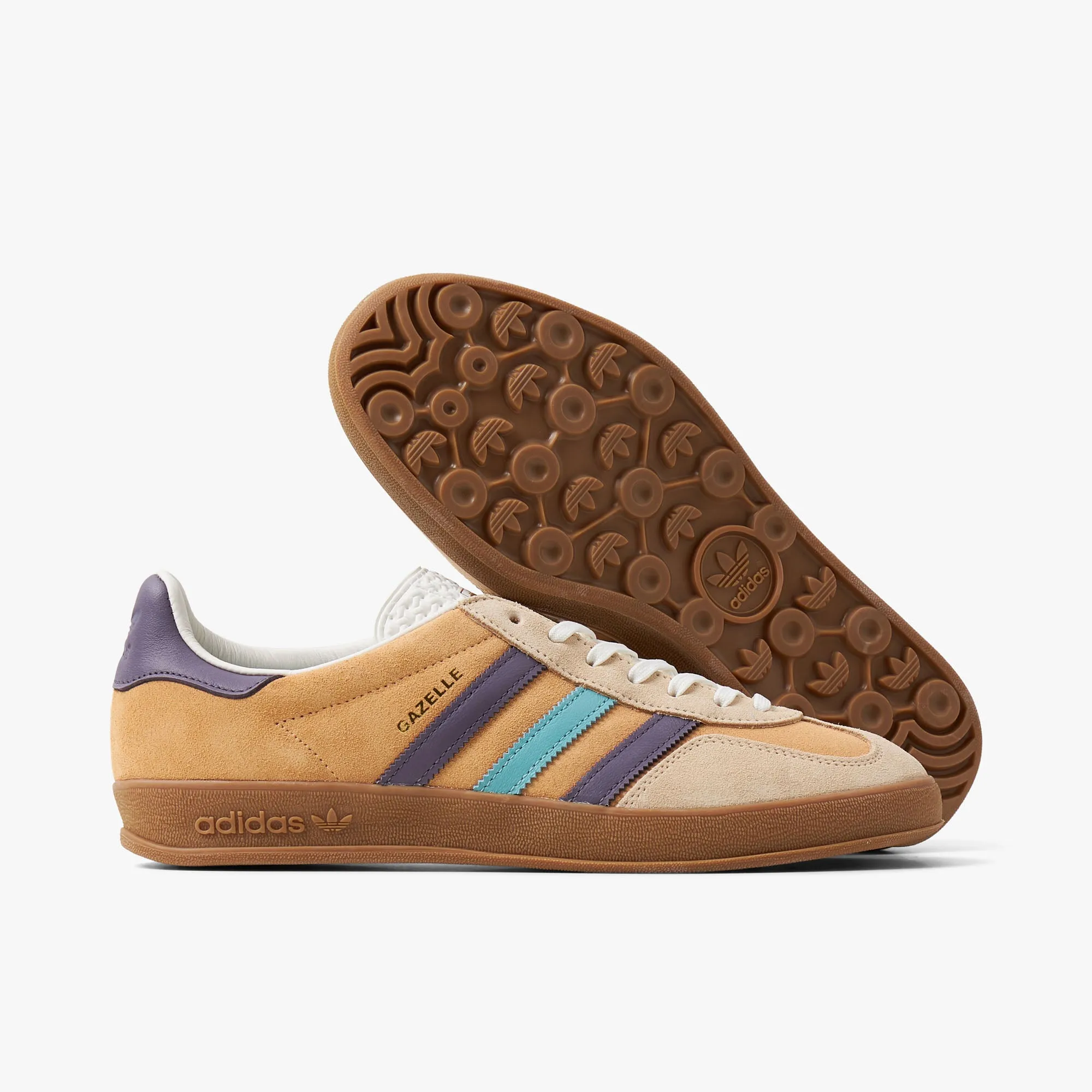 adidas gazelle silver green womens Adidas Gazelle Indoor Glow Orange Shadow Violet