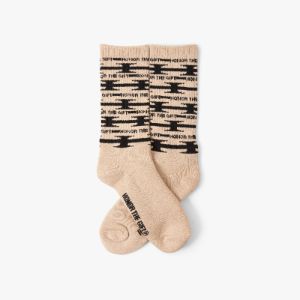 Honor The Gift H Wire Ribbed Sock / Cream sold by Livestock