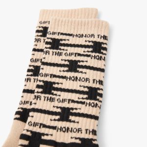 Honor The Gift H Wire Ribbed Sock / Cream sold by Livestock