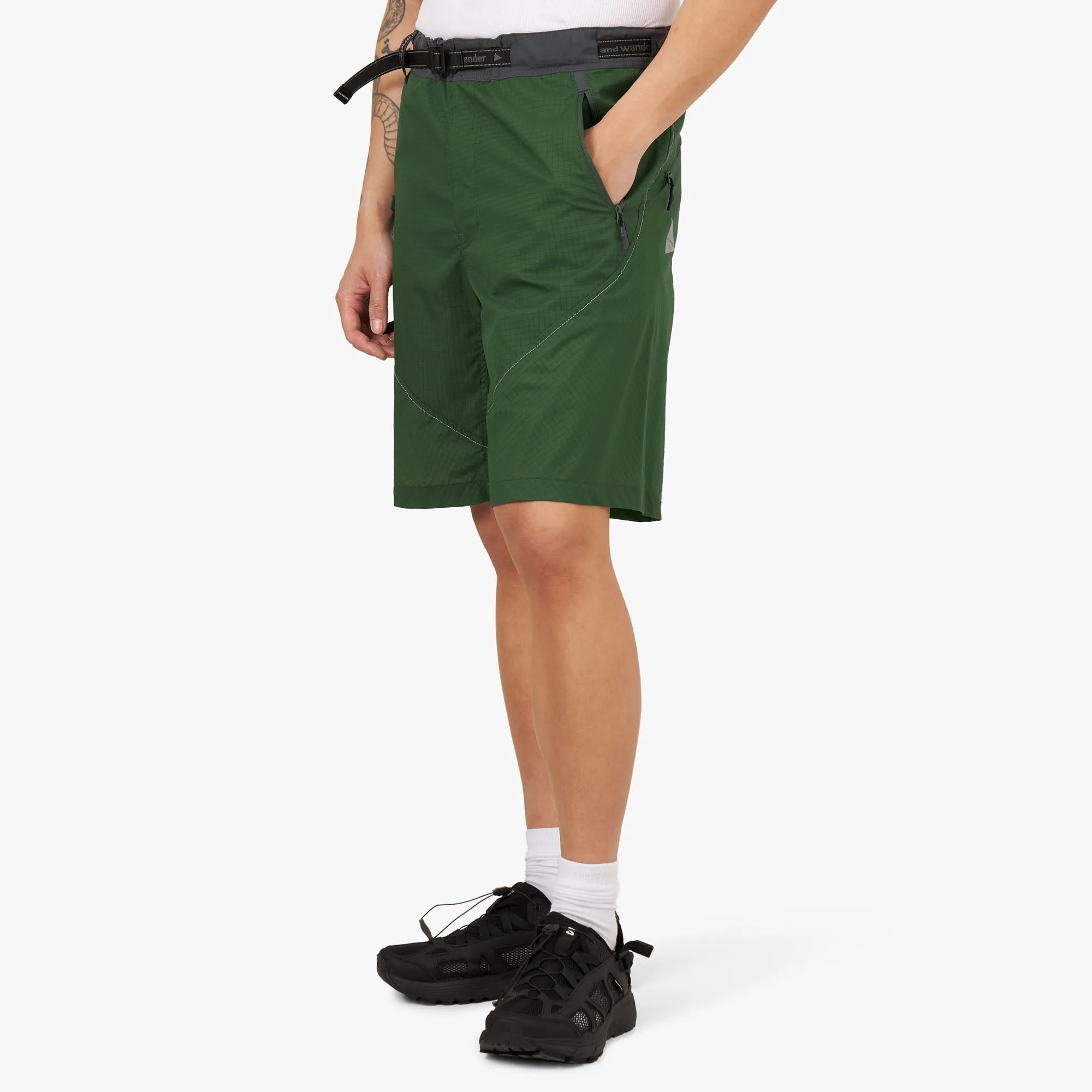 and wander Breath Rip Shorts / Green sold by Livestock product image thumbnail 2