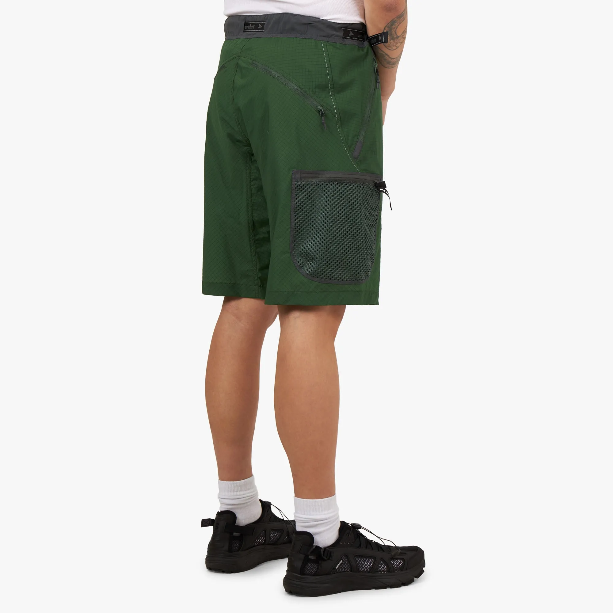 and wander Breath Rip Shorts / Green sold by Livestock product image thumbnail 3
