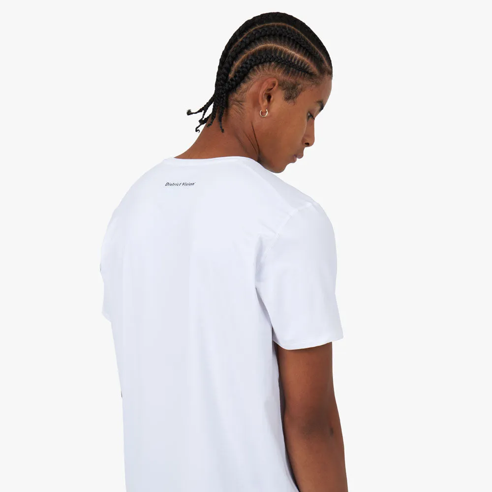 District Vision Lightweight Short Sleeve T-shirt / White sold by Livestock product image thumbnail 5