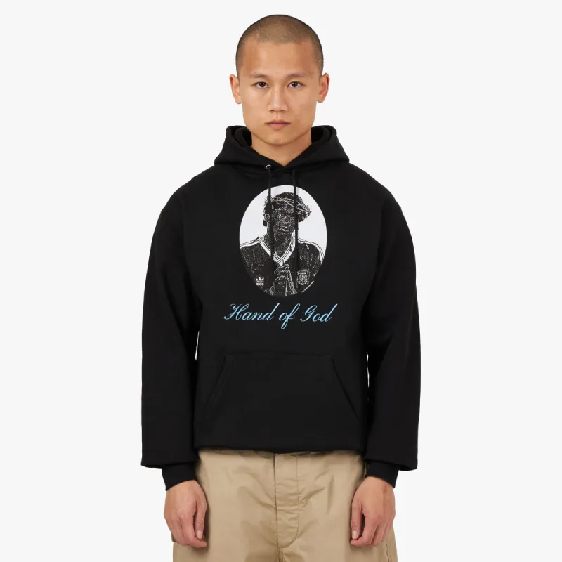 Full Court Press Maradona Pullover Hoodie / Black made by Livestock