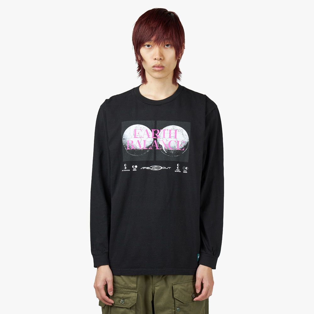 afield out Balance L/S T-Shirt / Black sold by Livestock
