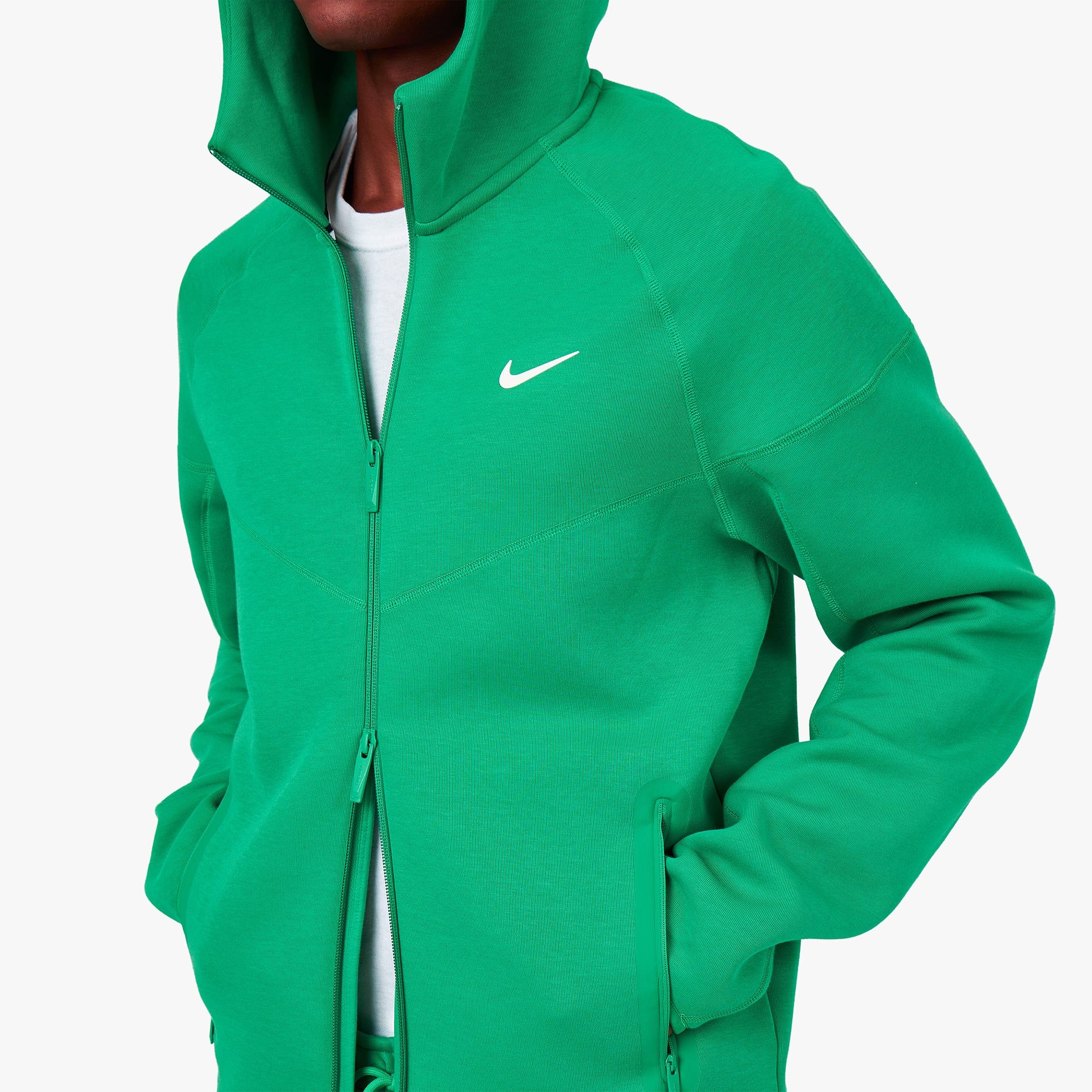 Nike NOCTA Tech Fleece Full-Zip Hoodie Stadium Green / Sail sold by Livestock product image thumbnail 4
