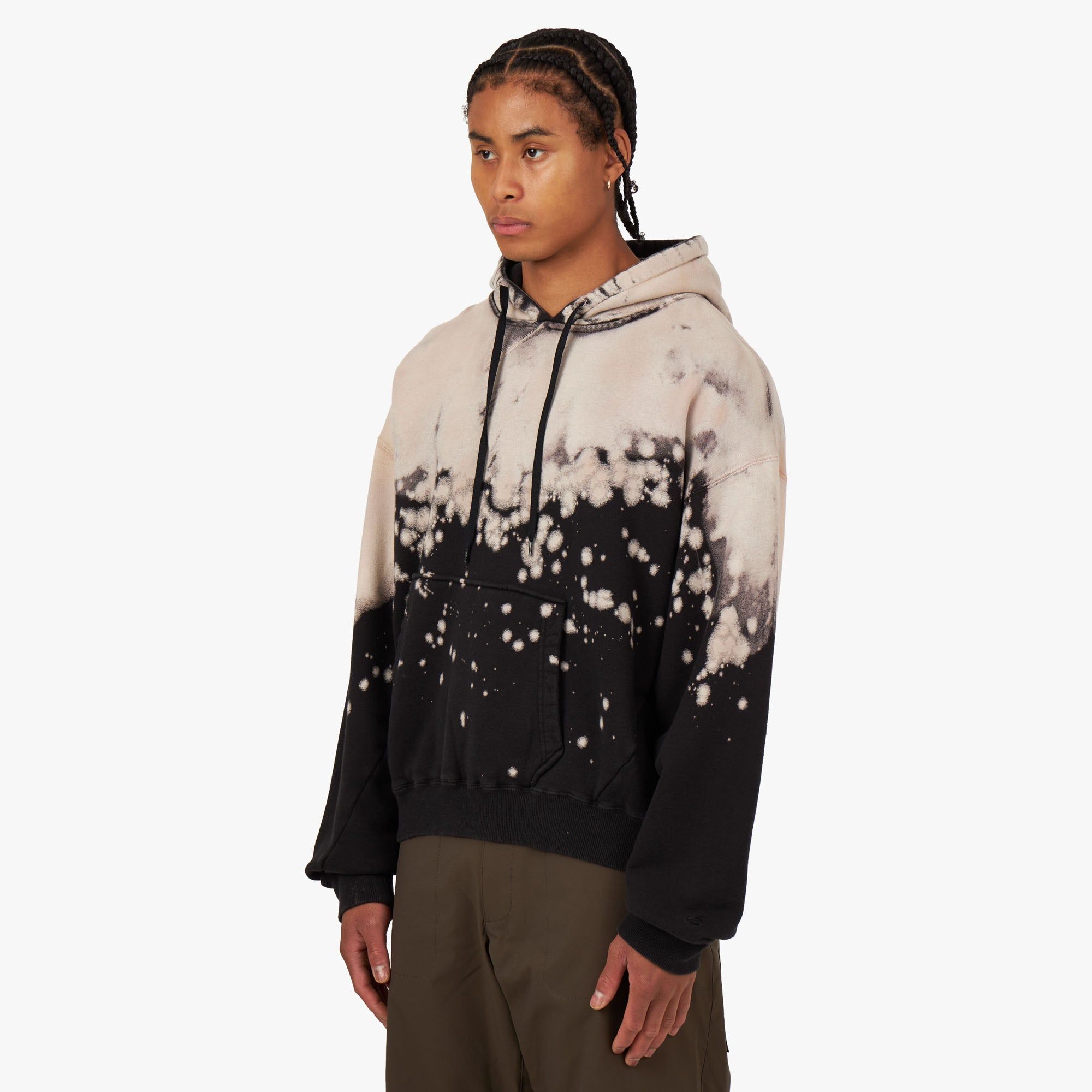 NOMA t.d. Hand Dyed Twist Pullover Hoodie / Black sold by Livestock product image thumbnail 2