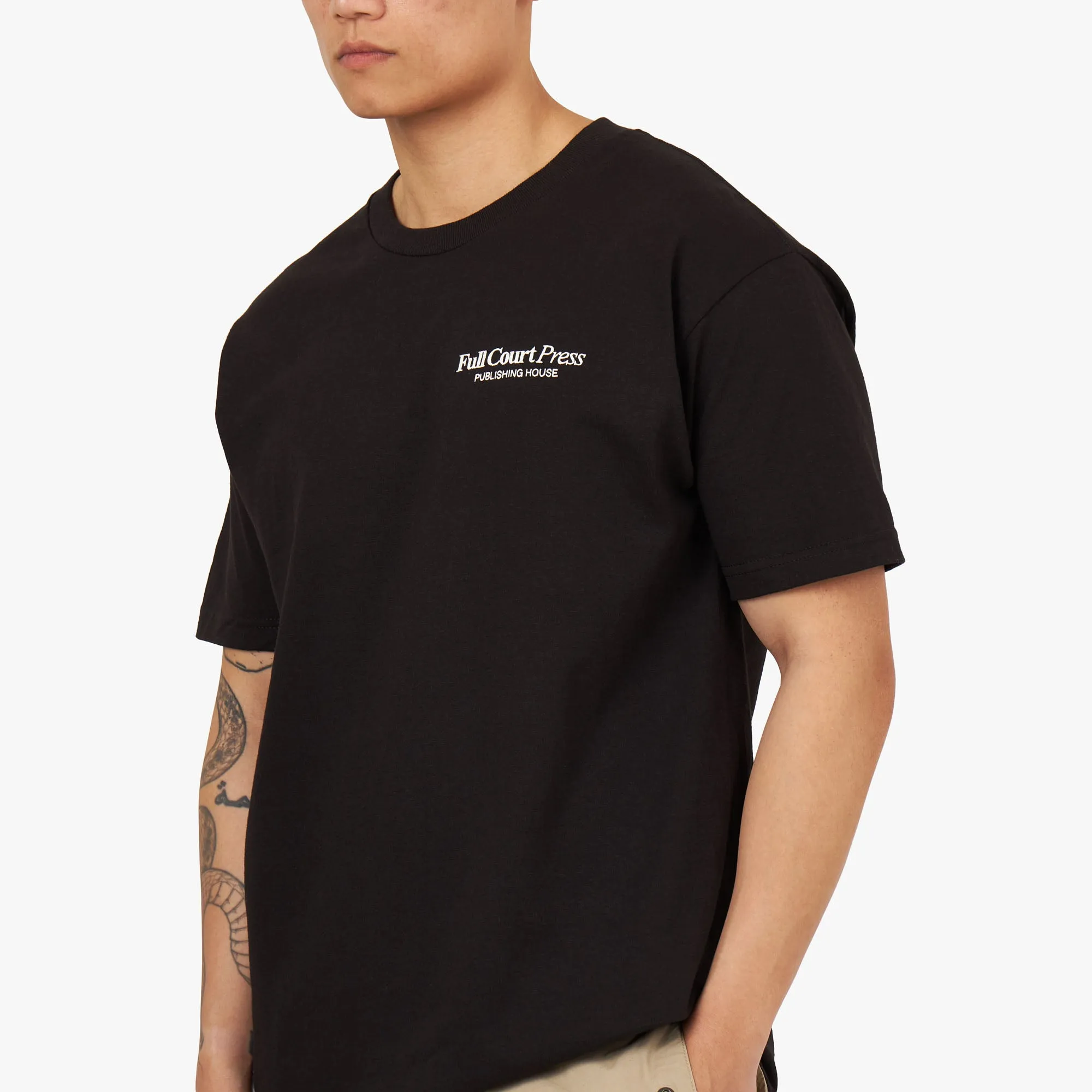 Full Court Press SP24 Logo T-Shirt / Black sold by Livestock product image thumbnail 4