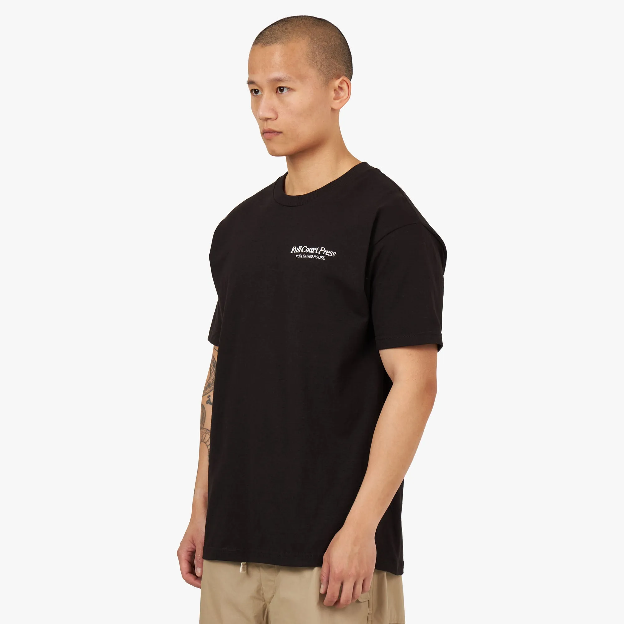 Full Court Press SP24 Logo T-Shirt / Black sold by Livestock product image thumbnail 2