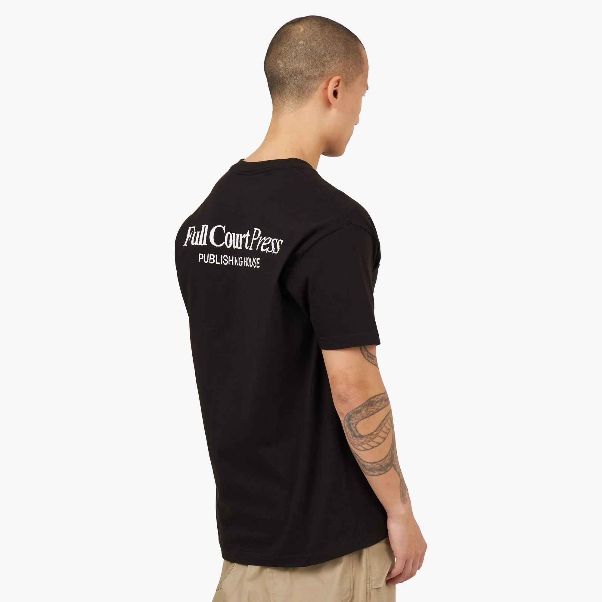 Full Court Press SP24 Logo T-Shirt / Black sold by Livestock product image thumbnail 3