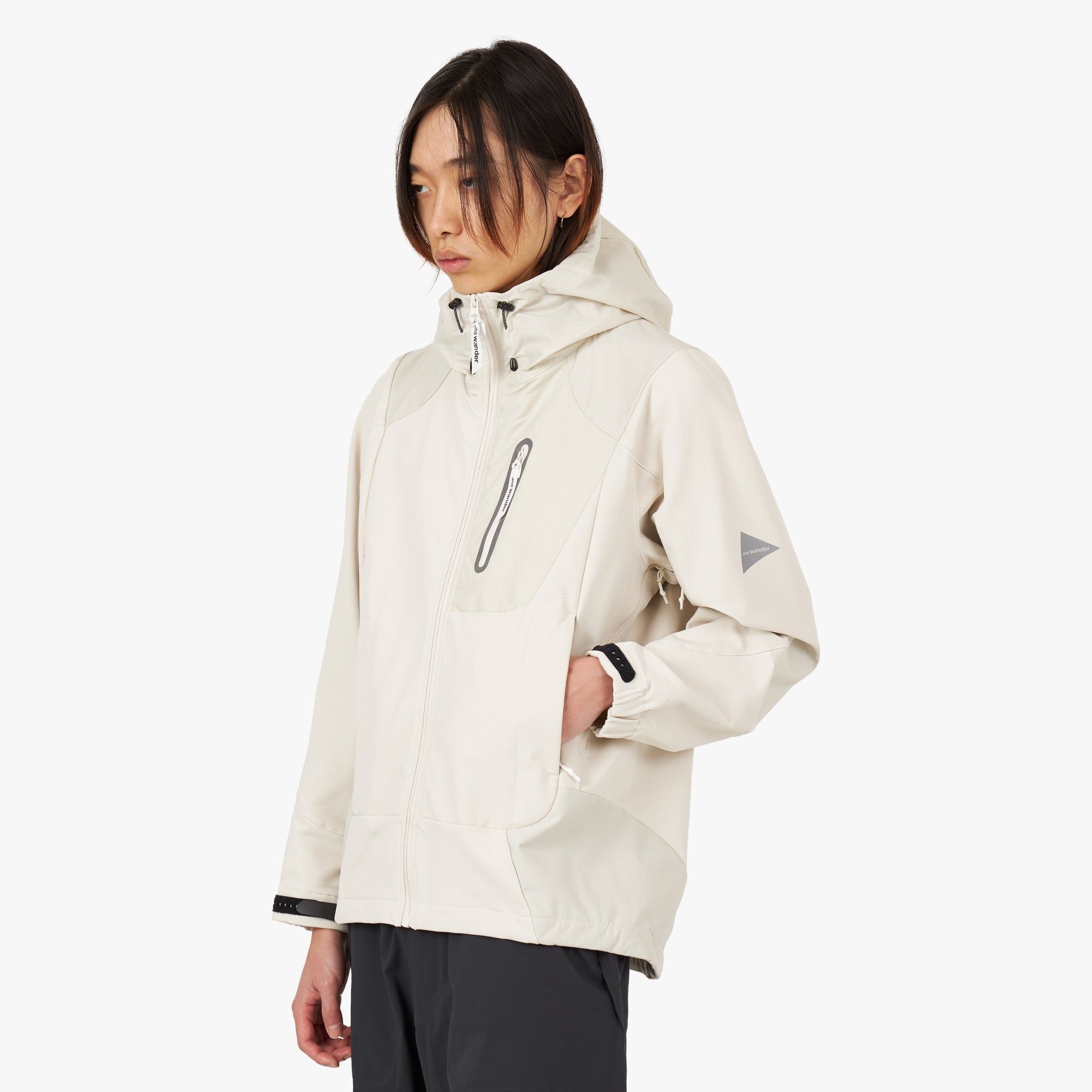 and wander Stretch Shell Jacket / Off White sold by Livestock product image thumbnail 2