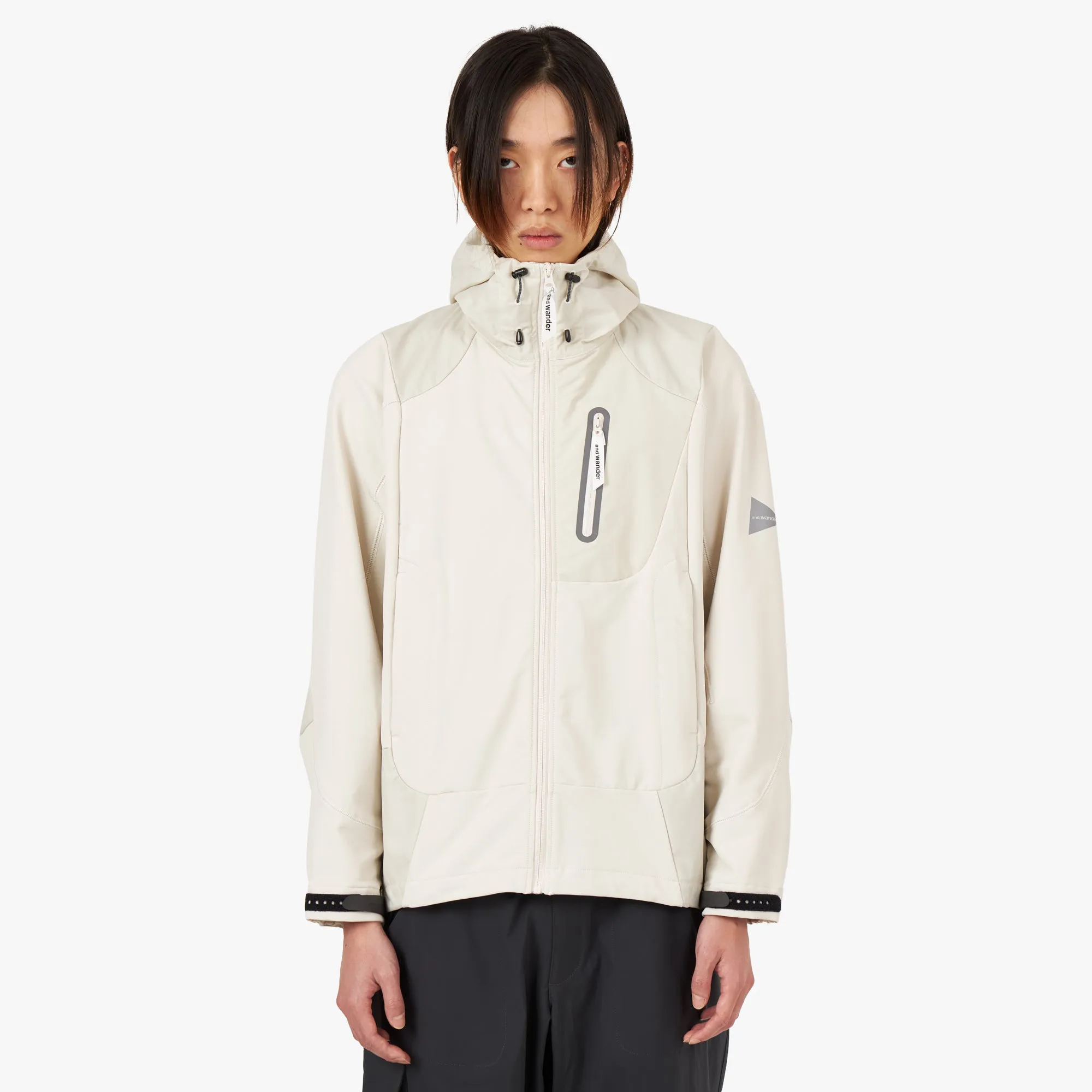 and wander Stretch Shell Jacket / Off White sold by Livestock