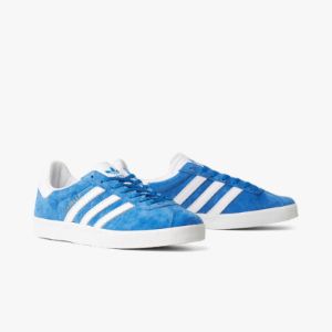 adidas Originals Gazelle 85 Blue Bird / Cloud White - Gold Metallic sold by Livestock