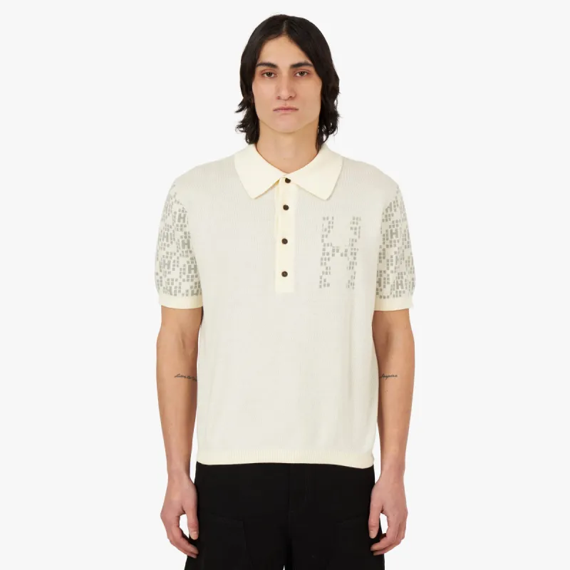 Honor The Gift Knit H Pattern Polo / Bone made by Livestock