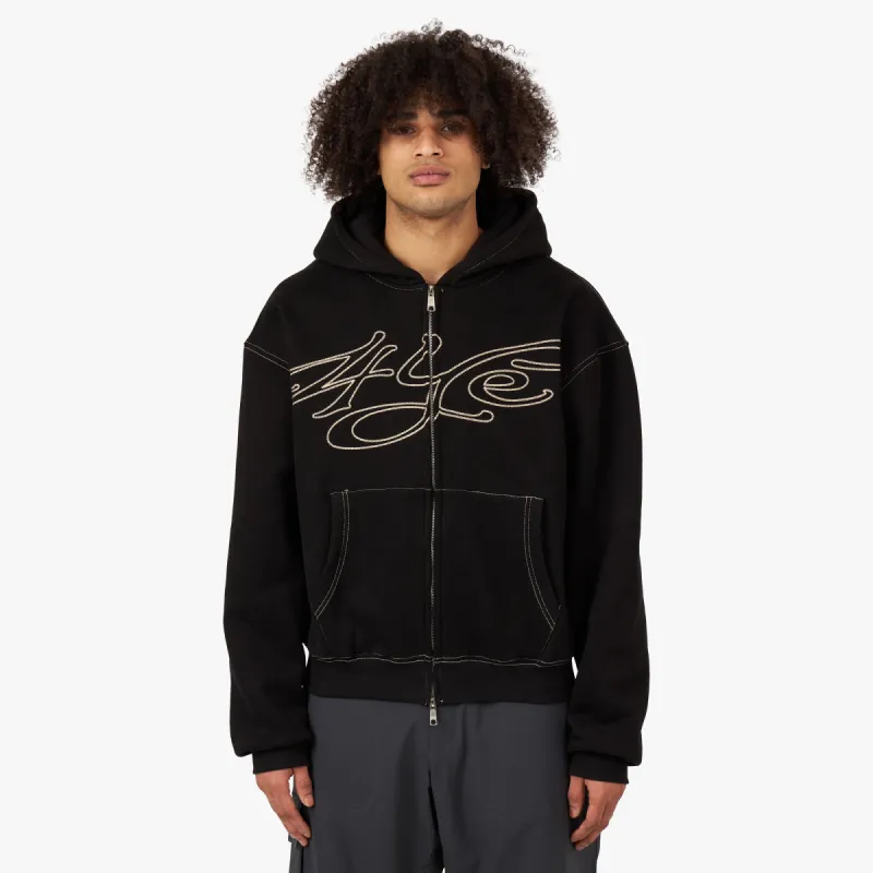 4YE Signature Logo Zip Hoodie Black / Gold sold by Livestock