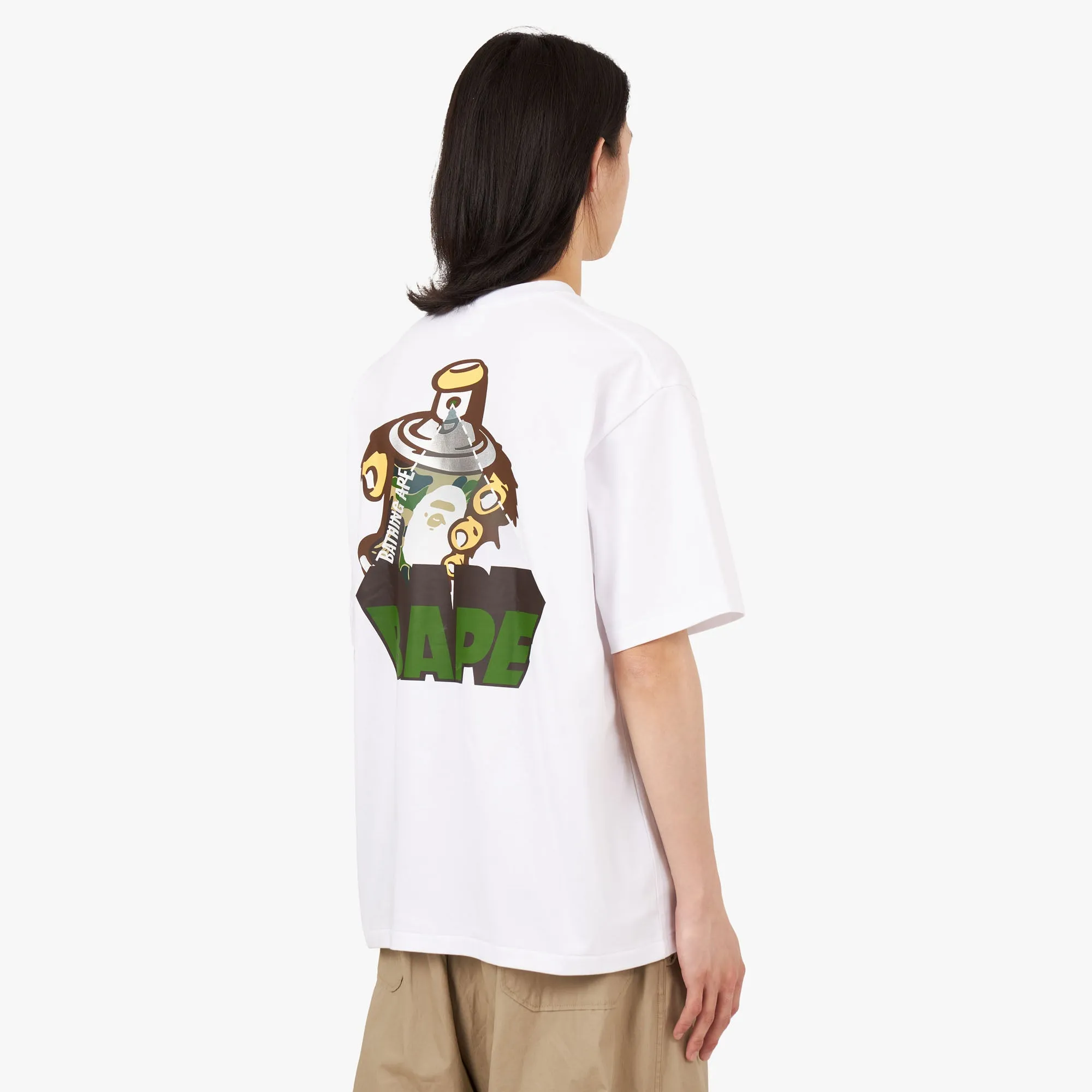 BAPE Graffiti Logo T-shirt / White sold by Livestock product image thumbnail 3