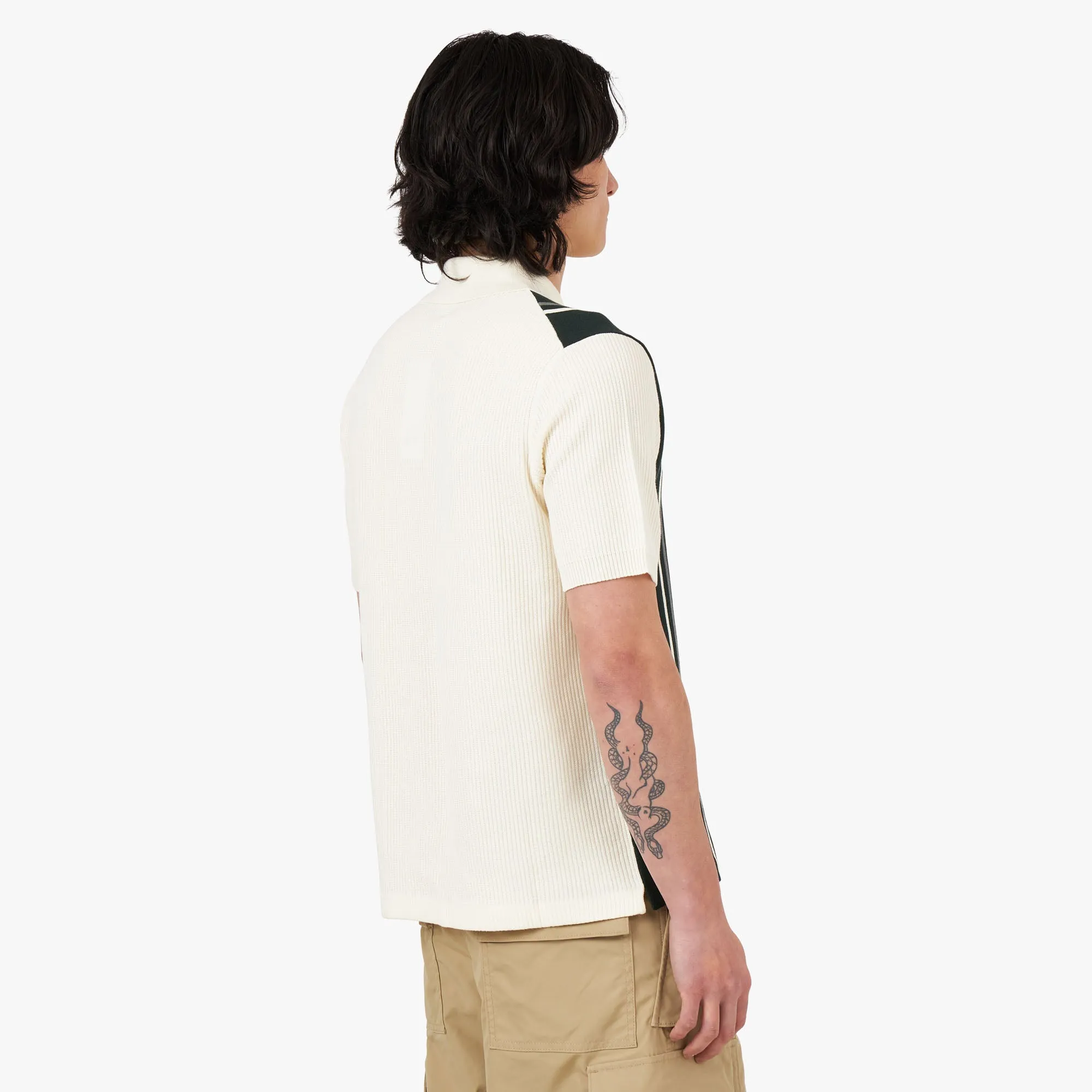 BEAMS PLUS Knit Polo Stripe / White sold by Livestock product image thumbnail 3