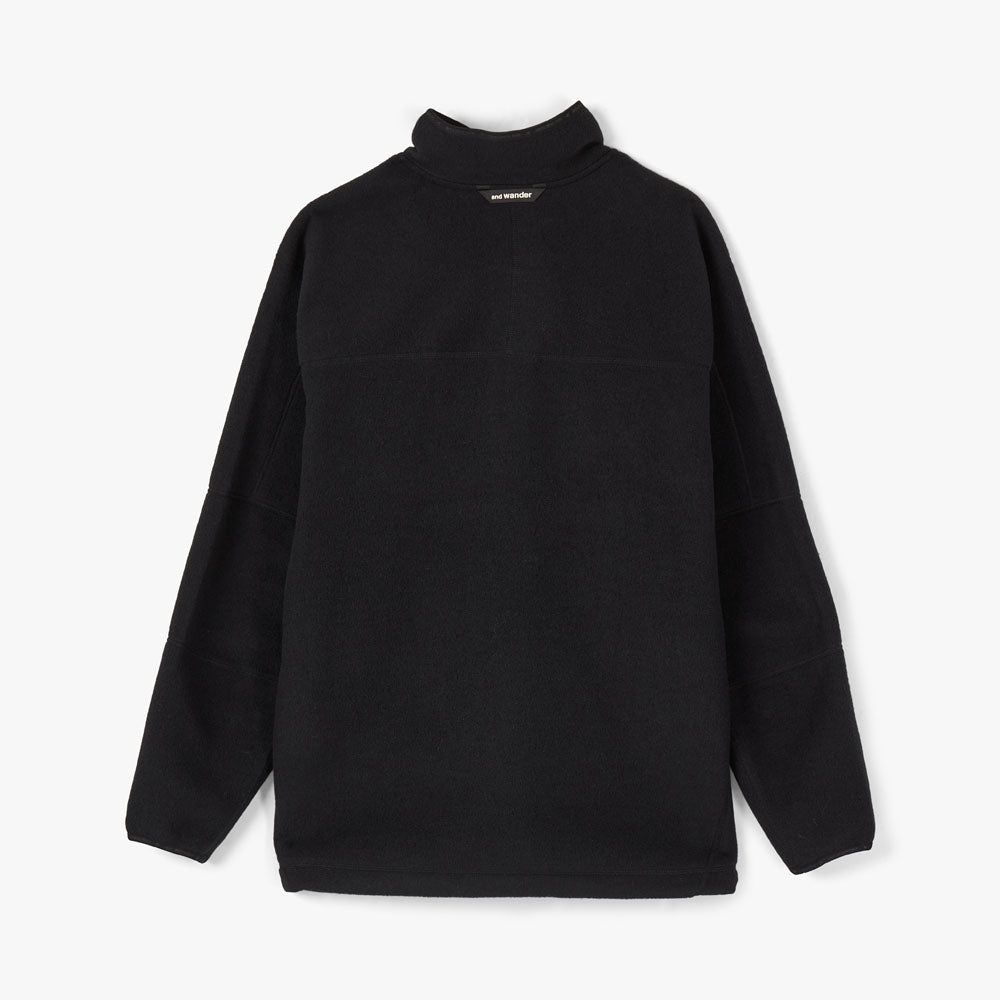 and wander Wool Fleece Pullover Crewneck / Black sold by Livestock product image thumbnail 5