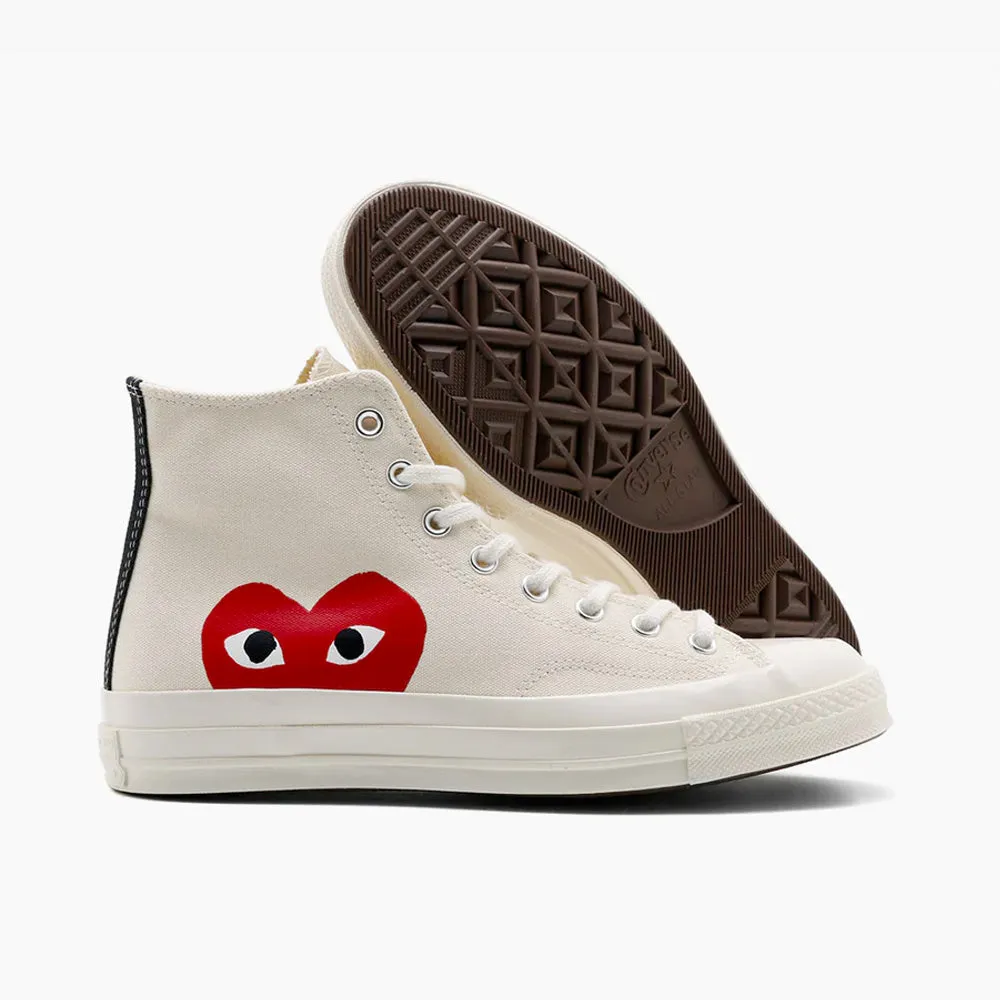 Converse x COMME des GARÇONS PLAY Chuck Taylor Hi / Beige sold by Livestock product image thumbnail 2