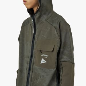 adidas Terrex x and wander Fleece Jacket / Shadow Olive sold by Livestock
