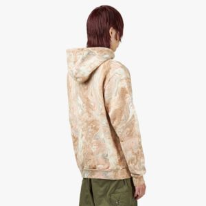 afield out Marble Tie Dye Pullover Hoodie / Sand sold by Livestock