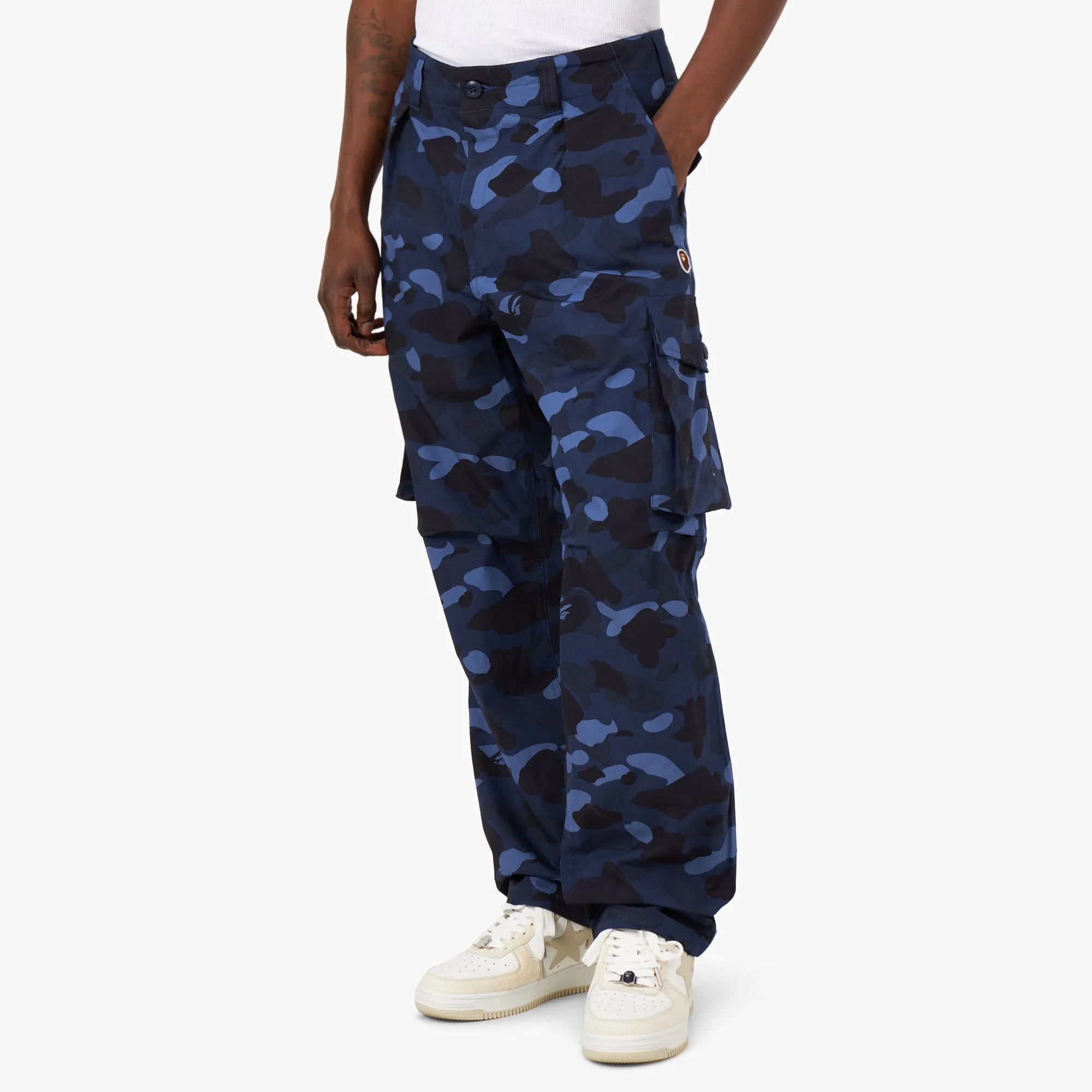 BAPE Camo Six Pocket Pants / Navy sold by Livestock product image thumbnail 3