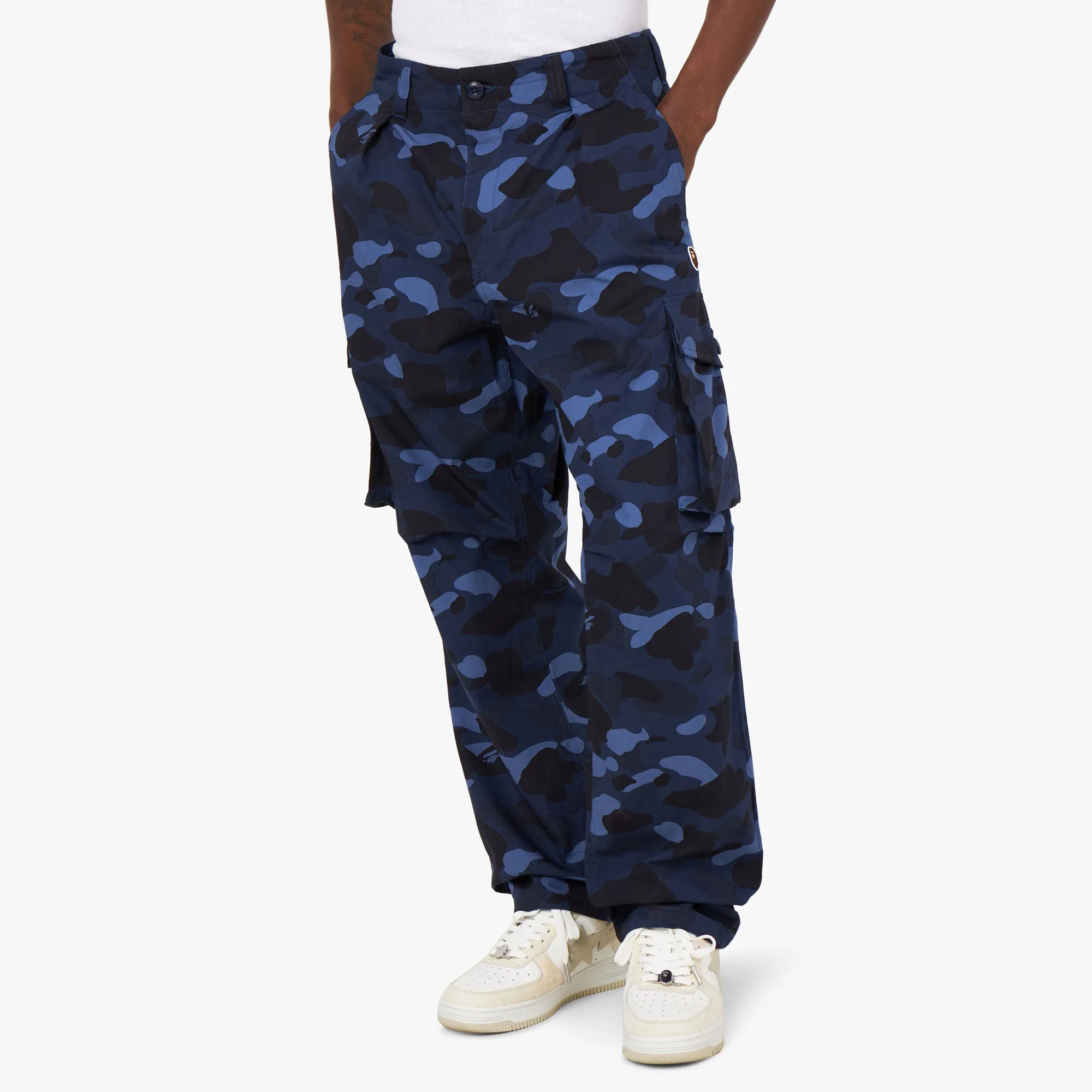 BAPE Camo Six Pocket Pants / Navy sold by Livestock product image thumbnail 4