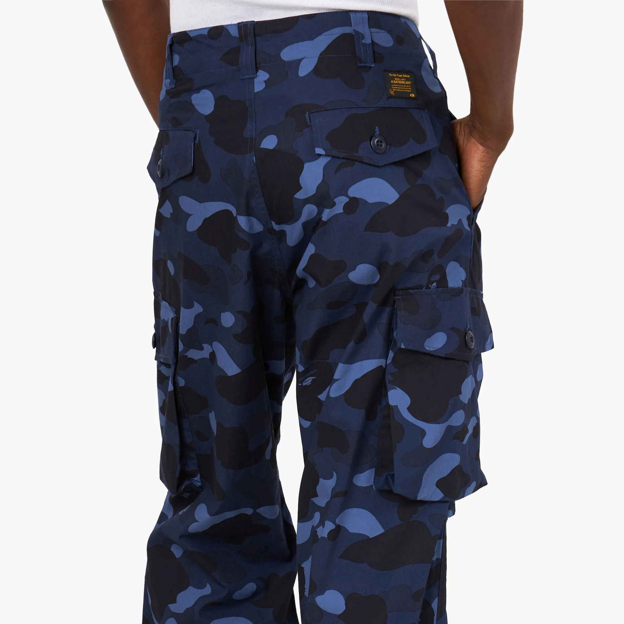 BAPE Camo Six Pocket Pants / Navy sold by Livestock product image thumbnail 5