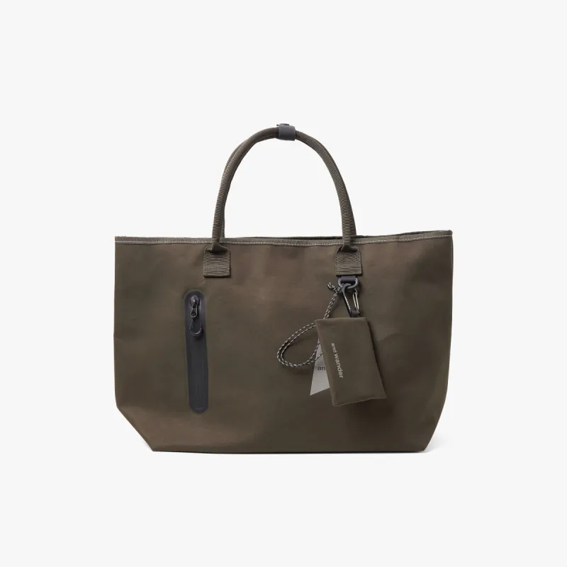 and wander PE/CO Tote Bag / Khaki made by Livestock