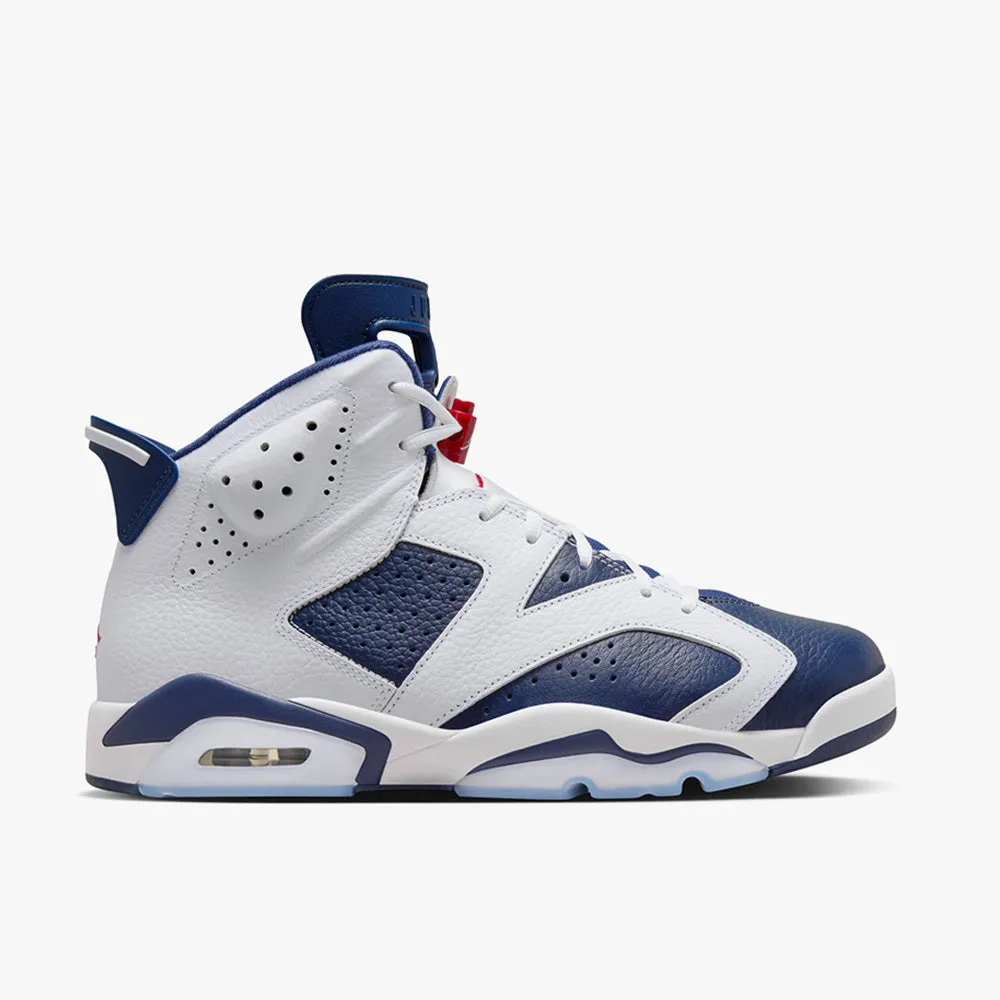 Jordan 6 Retro White / Varsity Red - Midnight Navy sold by Livestock