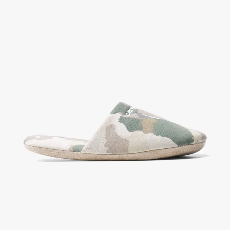 Carhartt WIP Script Embroidery Slippers Camo Tide / Thyme - Wax sold by Livestock