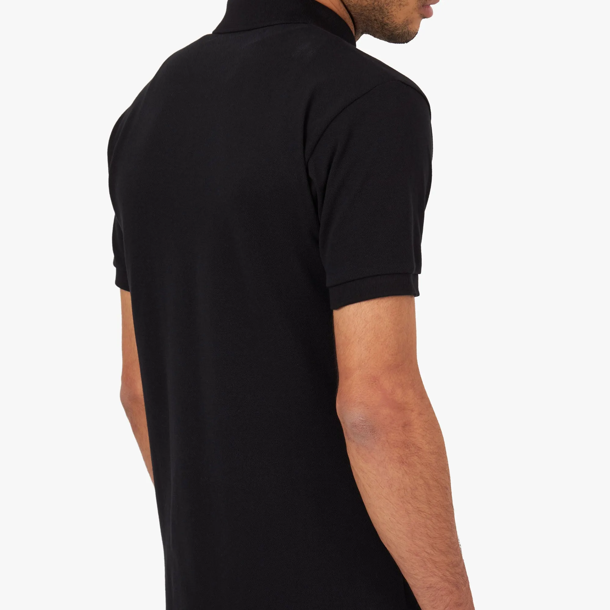 COMME des GARÇONS PLAY Red Heart Polo Shirt / Black sold by Livestock product image thumbnail 5