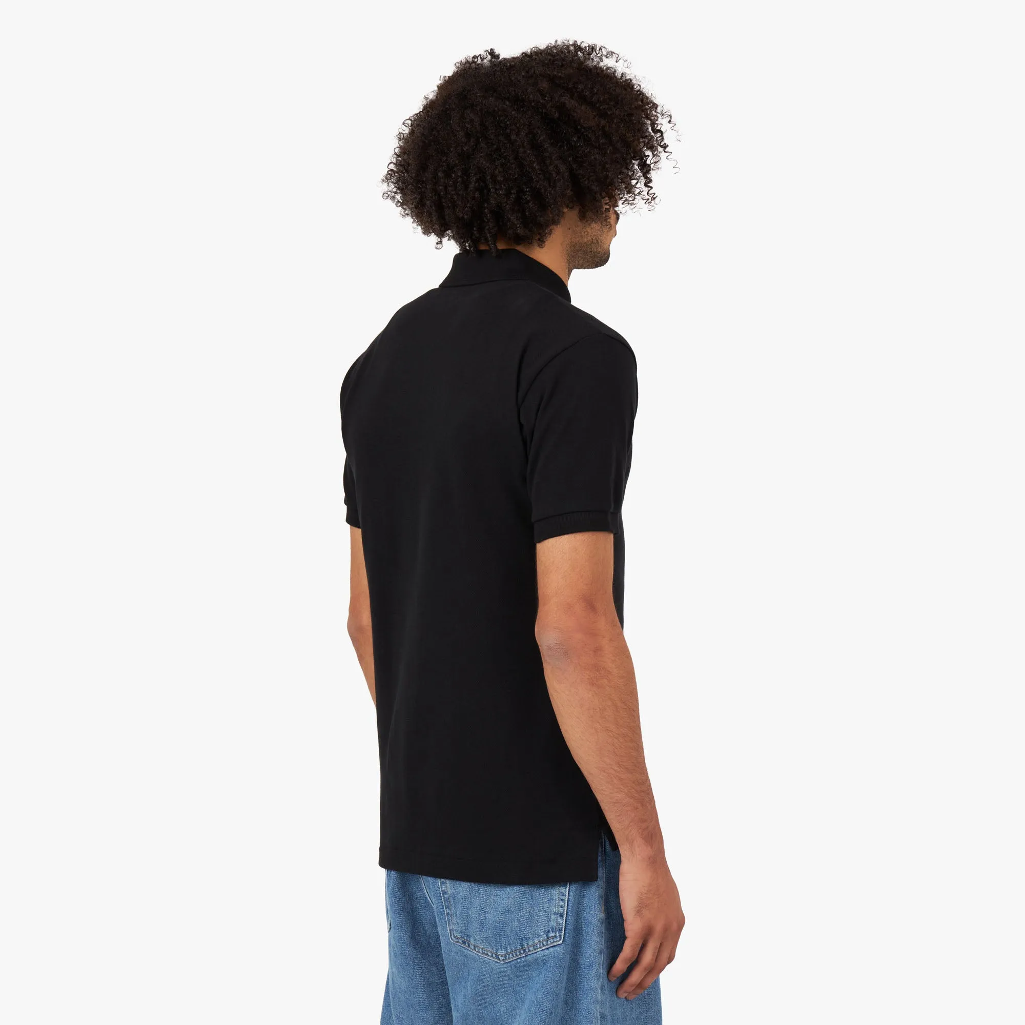 COMME des GARÇONS PLAY Red Heart Polo Shirt / Black sold by Livestock product image thumbnail 2