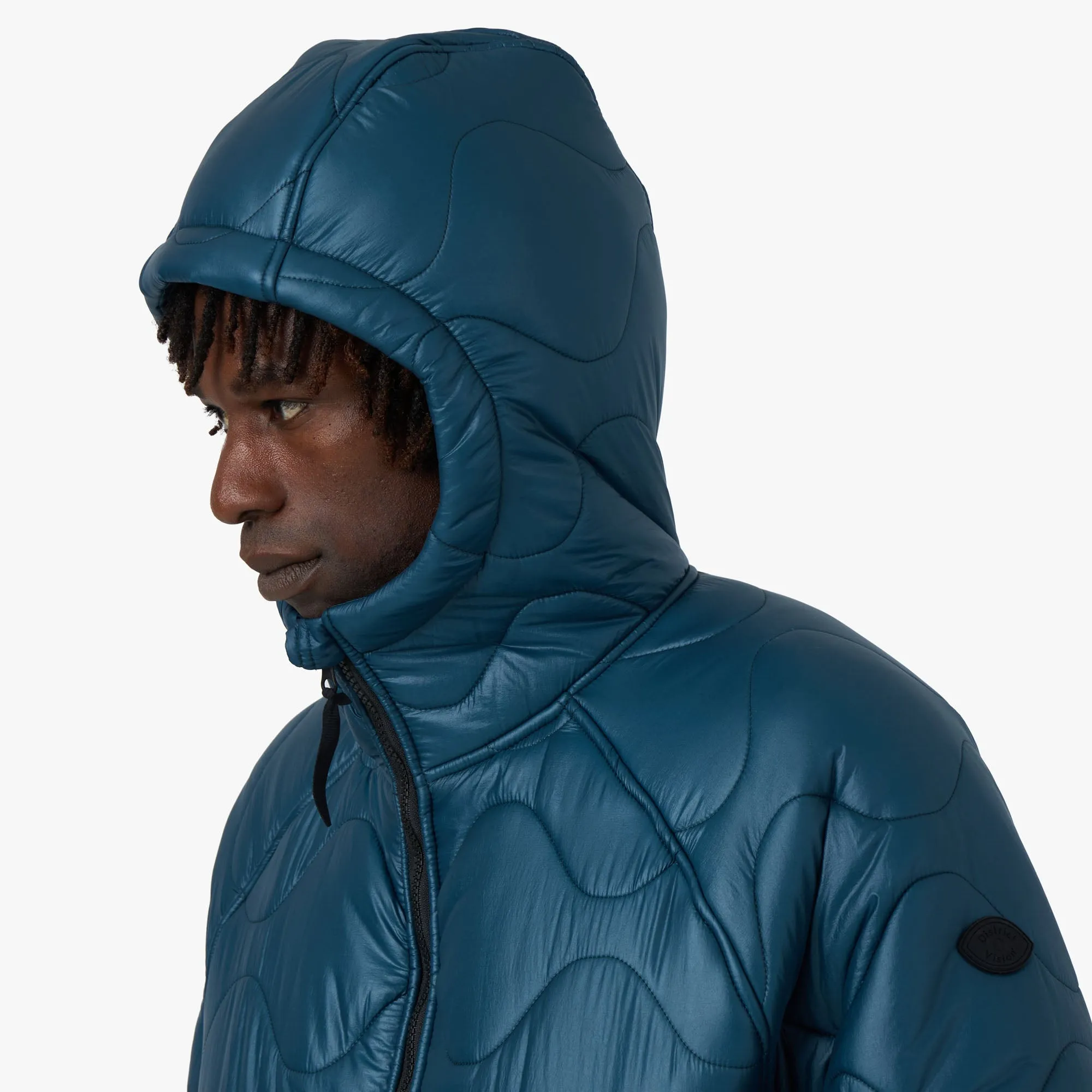 District Vision Quilted Fleece Lined Hooded Jacket / Dusk sold by Livestock product image thumbnail 4