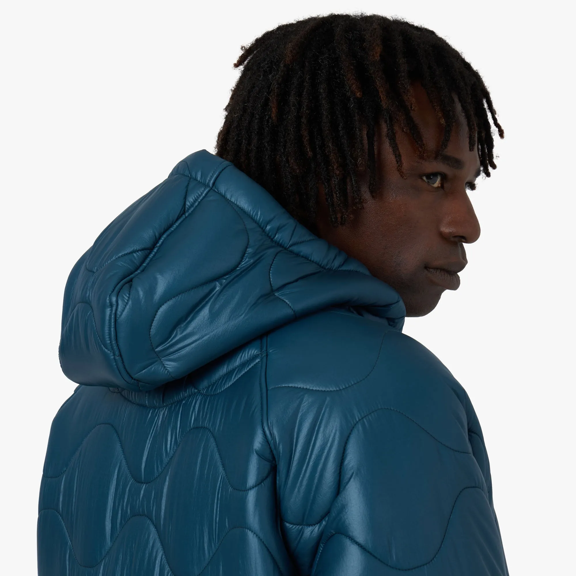 District Vision Quilted Fleece Lined Hooded Jacket / Dusk sold by Livestock product image thumbnail 5