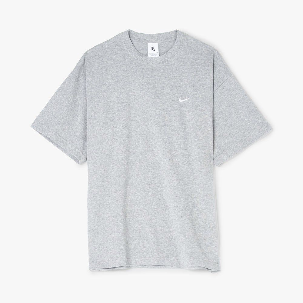 Nike Solo Swoosh T-shirt Dark Heather Grey / White sold by Livestock product image thumbnail 4